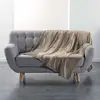 Image de Plaid Uni En Flanelle "flanou" 180x220cm Taupe