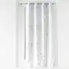 Image de Rideau Déco À  illets "bloomy" 140x260cm Blanc