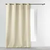 Image de Rideau a oeillets metal 140 x 260 cm polyester uni essentiel Naturel