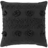 Image de Coussin Déco À Pompons "alenia" 40x40cm Anthracite