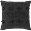 Image de CDaffaires Coussin Déhoussable à pompons 40 x 40 cm coton Alenia Anthracite