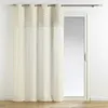 Image de Rideau à 8 oeillets Golden sunset en coton avec finition fils coupés - Beige - 140 x 240 cm