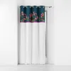 Image de RIDEAU A OEILLETS 140 x 240 CM COTON UNI+TOP IMPRIME EXOTIC PARADISE