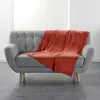 Image de Plaid Uni En Flanelle "flanou" 125x150cm Terracotta