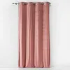 Image de Rideau tamisant oeillets 140 x 240 cm Velours imprimé doré Bellagold Rose