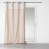 Image de Rideau à  illets Imprimé Bahina 140x240cm Beige & Blanc