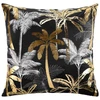 Image de Housse De Coussin "feanor" 60x60cm Noir & Or