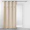 Image de Rideau tamisant en coton 140 x 240 cm + pompons Rafina Or