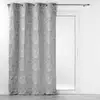 Image de Rideau À  illets Jacquard "floriss" 140x260cm Gris