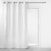Image de Rideau À  illets Jacquard "floriss" 140x280cm Blanc