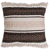 Image de Coussin Déco "mirage" 40x40cm Naturel & Noir