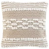 Image de Coussin Déco "blanca" 40x40cm Naturel & Blanc