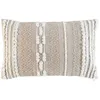 Image de Coussin Déco Blanca 30x50cm Naturel & Blanc