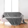 Image de Plaid Flanelle Uni "arya" 180x220cm Gris