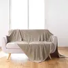 Image de Plaid Flanelle Uni Arya 180x220cm Taupe