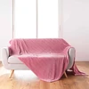 Image de Plaid Flanelle Uni "arya" 180x220cm Rose