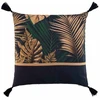 Image de Coussin Déco Imprimé "folidor" 45x45cm Noir & Or