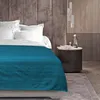 Image de Plaid - DOUCEUR DINTÉRIEUR - Lucile Bleu - 180 x 220 cm - Polycoton 62% coton - Enroulable
