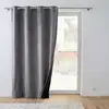 Image de Rideau Isolant Velours "polarchic" 140x260cm Anthracite