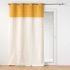 Image de Rideau tamisant 140 x 240 cm coton recyclé + fils coupés Linechic Jaune