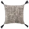 Image de Coussin Déco À Pompons "pandore" 45x45cm Noir
