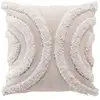 Image de Coussin Déco Tufté "zita" 40x40cm Naturel