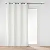 Image de Rideau À  illets Velours "novana" 135x260cm Blanc