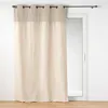 Image de Rideau tamisant à oeillets 140 × 240 cm   Polycoton bouclette TESSA - Beige