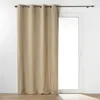 Image de Rideau à oeillets Wooly 140 x 240 cm - Tamisant Beige effet bouclette 100% polyester