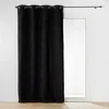 Image de Rideau a oeillets 140 x 240 cm bouclette unie Wooly Noir