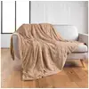 Image de Plaid imitation fourrure foxy 180x220cm sable Douceur d'Intérieur