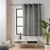 Image de Rideau petite hauteur 135 x 180 cm coton/polyester recyclé Twily Gris