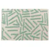 Image de Tapis rectangle 60 x 90 cm coton/polyester tufte Athena Sauge