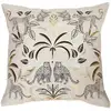 Image de Housse De Coussin Imprimé "malaga" 40x40cm Naturel