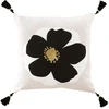 Image de Coussin Déco Pompons "issey" 45x45cm Naturel
