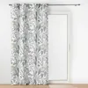 Image de Rideau voilage Tilda 140x280 cm oeillets polyester blanc/gris - prêt à poser anti-plis