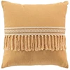 Image de Coussin Déco Franges "janara" 45x45cm Ocre