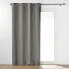 Image de Rideau tamisant Wooly 140 x 240 cm -  illets - Bouclette grise 100% polyester