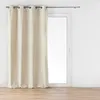 Image de Rideau velours tamisant 140 x 260 cm Mika Beige oeillets métalliques   Douceur dIntérieur