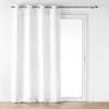 Image de Rideau velours tamisant 140 x 260 cm Verra - Blanc oeillets 100% polyester