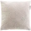 Image de Coussin Déco En Velours "pila" 45x45cm Beige
