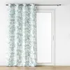 Image de Rideau tamisant à oeillets 140 x 260 cm polyester motif végétal Biovana - Vert