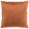 Image de Housse De Coussin En Velours "circles" 40x40cm Terracotta