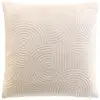 Image de Housse De Coussin En Velours "circles" 40x40cm Naturel