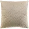 Image de Housse De Coussin En Velours "daisy" 40x40cm Taupe