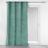 Image de Rideau tamisant velours côtelé 140 x 260 cm à oeillets - Sauge