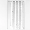 Image de Rideau Déco À  illets "bloomy" 140x280cm Blanc