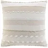 Image de Coussin déco Santos 60x60 cm - Lin beige déhoussable coton/polyester Oeko-Tex
