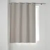 Image de Rideau occultant 135x180 cm Occultiss Beige - oeillets chambray isolation thermique & phonique