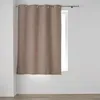 Image de Rideau occultant à oeillets 135 x 180 cm - Chambray uni Noisette Douceur dIntérieur